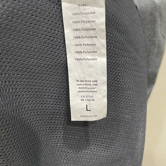 Fabletics Danielle Athletic Gray Pullover Jacket - Size: Large - Picture 11 of 11